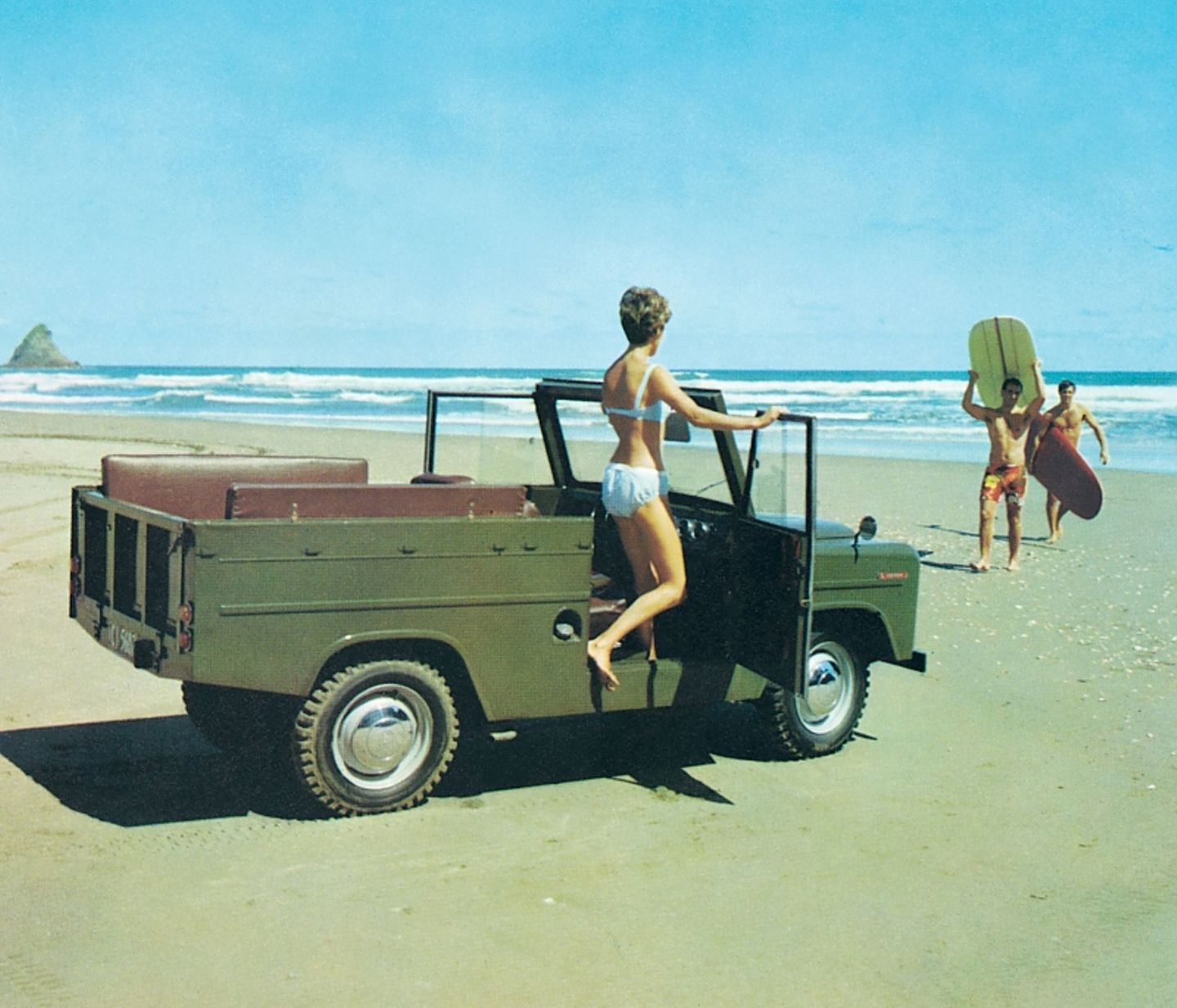 Auch eine Strandversion gab es