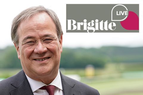 Armin Laschet, Kanzlerkandidat der CDU, stellt sich den Fragen in der Gesprächsreihe "Brigitte Live"