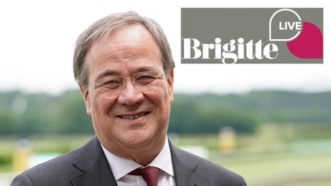 Armin Laschet, Kanzlerkandidat der CDU, stellt sich den Fragen in der Gesprächsreihe "Brigitte Live"