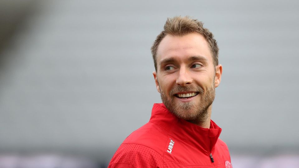 Dänemarks Christian Eriksen während einer Trainingseinheit im Ceres Park (Archivfoto)