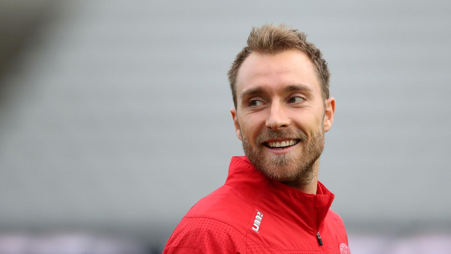 Dänemarks Christian Eriksen während einer Trainingseinheit im Ceres Park (Archivfoto)