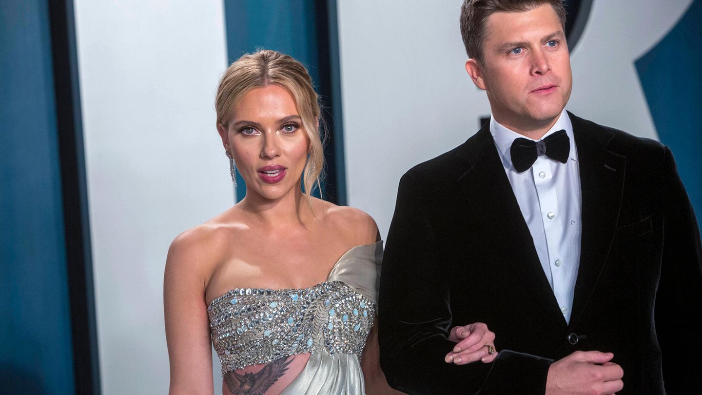 Scarlett Johansson und ihr Mann Colin Jost