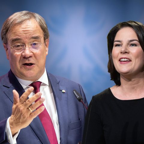 Die Kanzlerkandidaten von CDU und Grünen: Armin Laschet und Annalena Baerbock