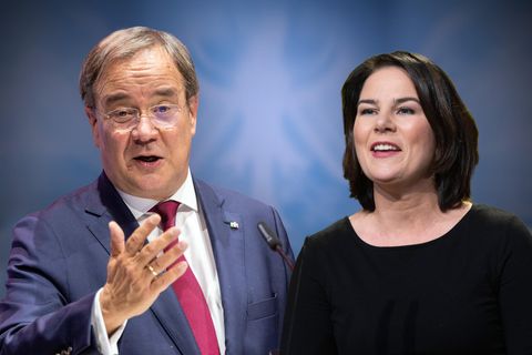 Die Kanzlerkandidaten von CDU und Grünen: Armin Laschet und Annalena Baerbock