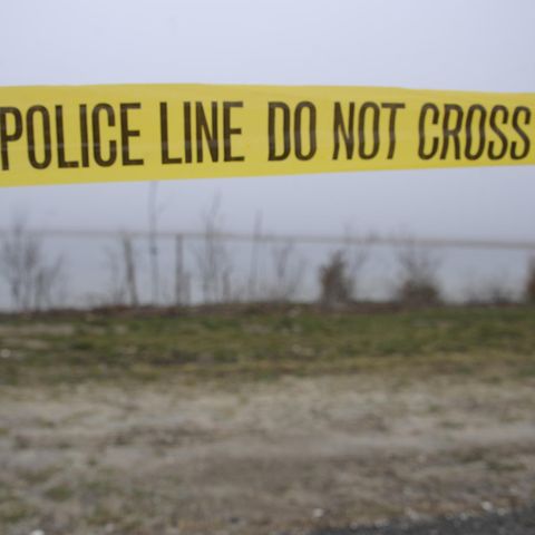 Ein abgesperrter Bereich eines Strands