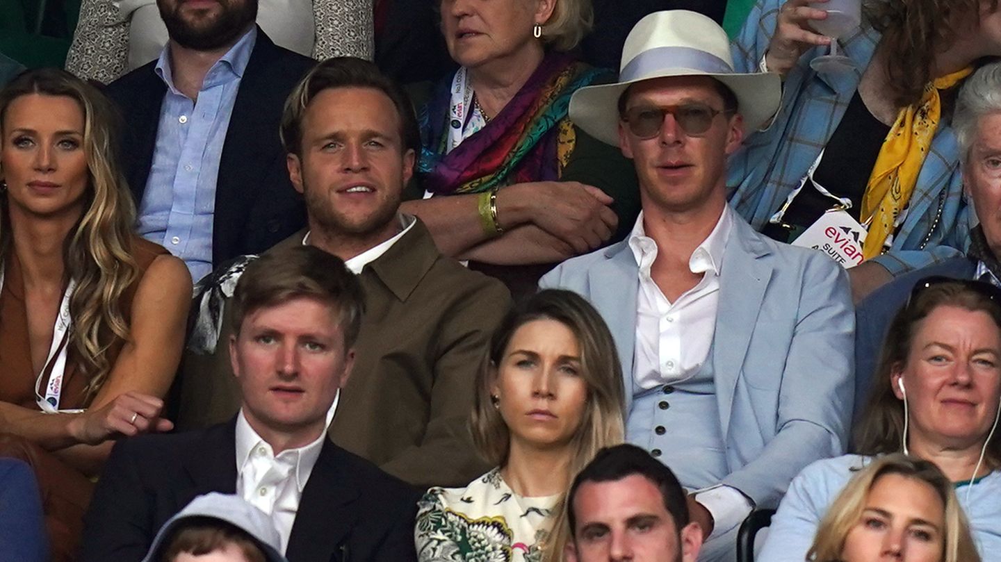 Wimbledon Olly Murs und Benedict Cumberbatch