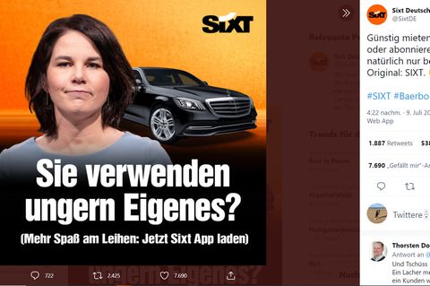 Sixt ist bekannt für zeitkritische und provokante Werbung 