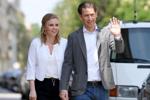 Österreichs Bundeskanzler Sebastian Kurz (ÖVP) und seine langjährige Partnerin Susanne Thier