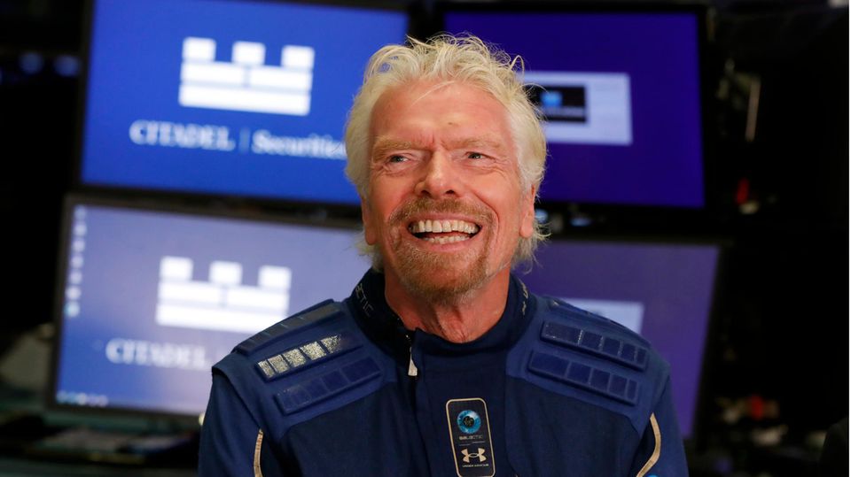 Der britische Unternehmer und Abenteurer Richard Branson