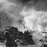 Zeitweise war der Qualm so dick, dass die Kampfflugzeuge über dem Schlachtfeld kreisten, weil sie Freund und Feind nicht unterscheiden konnten.