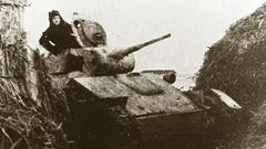 Erstmals wurden Panzer "eingegraben". 