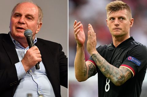 Uli Hoeneß (l.) hält die Spielweise von Toni Kroos für nicht mehr zeitgemäß