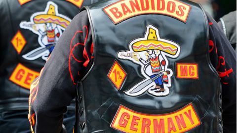 Mitglieder der Rockervereinigung "Bandidos"