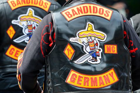 Mitglieder der Rockervereinigung "Bandidos"