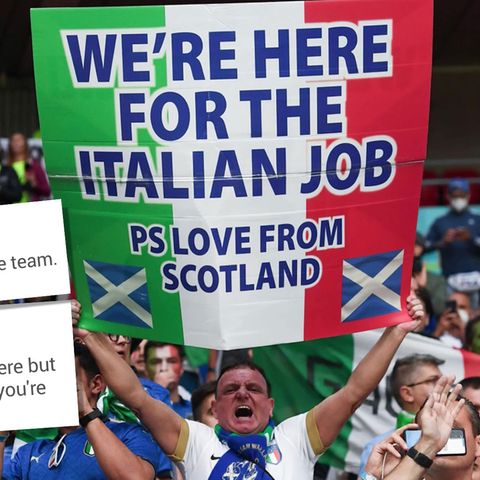 Schotten spotten über Englands Niederlage gegen Italien im EM-Finale