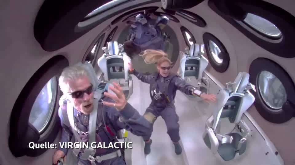 Video: Milliardär Branson absolviert Testflug Richtung All