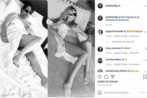 Instagram: Nackt im Bett: Bully Herbig stellt Foto von Heidi Klum nach