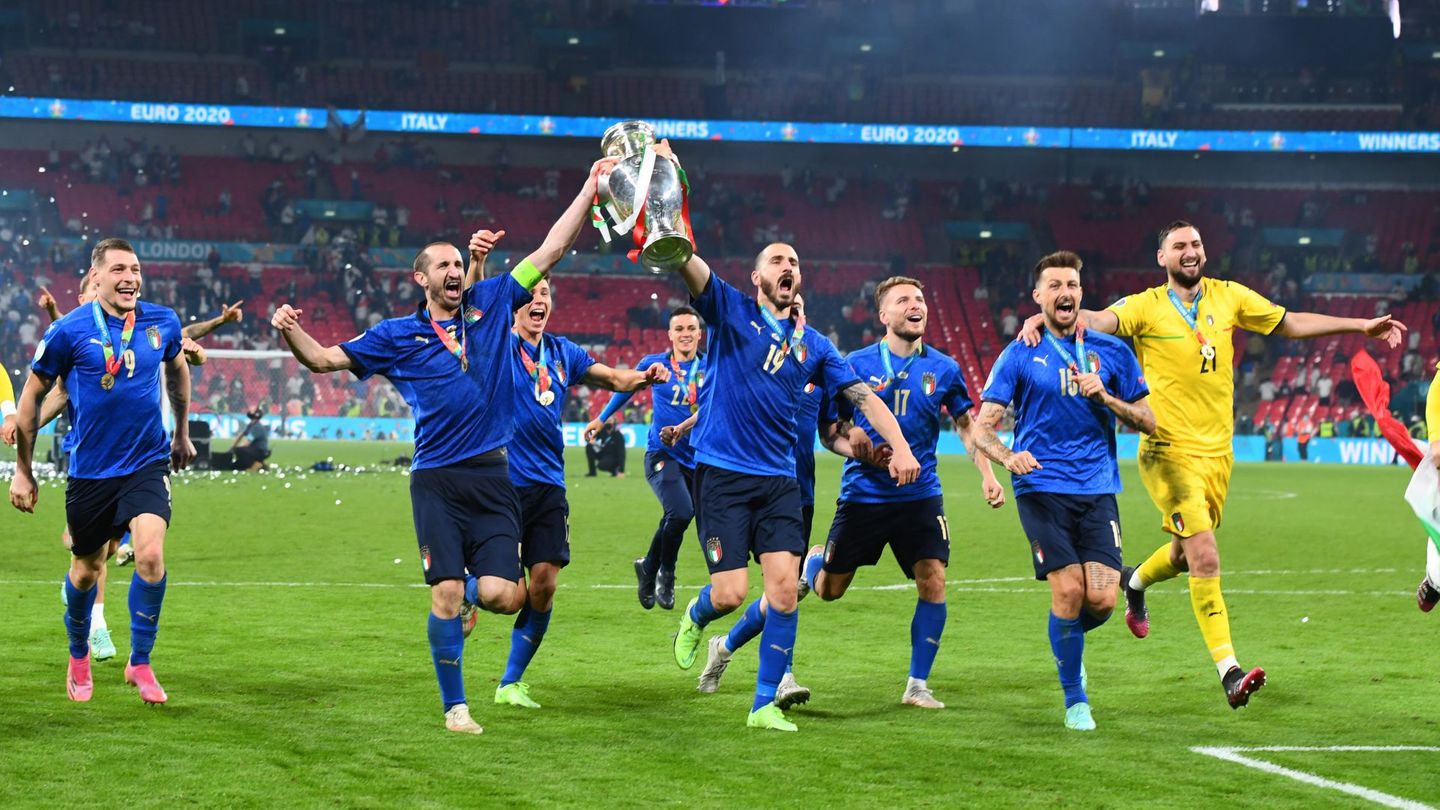 Leonardo Bonucci Giorgio Chiellini Italy England Euro 2020