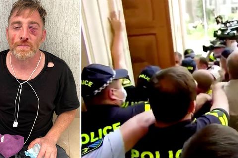 Proteste in Georgien: Nach Tod eines Kameramannes: Journalisten und Opposition versuchen Parlament zu stürmen
