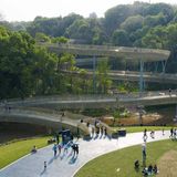 Skywalk im Wanli District von Nanchang