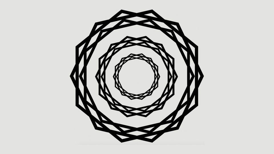 Neuartige optische Illusion verwirrt Hirn mit strahlenförmigen Linien