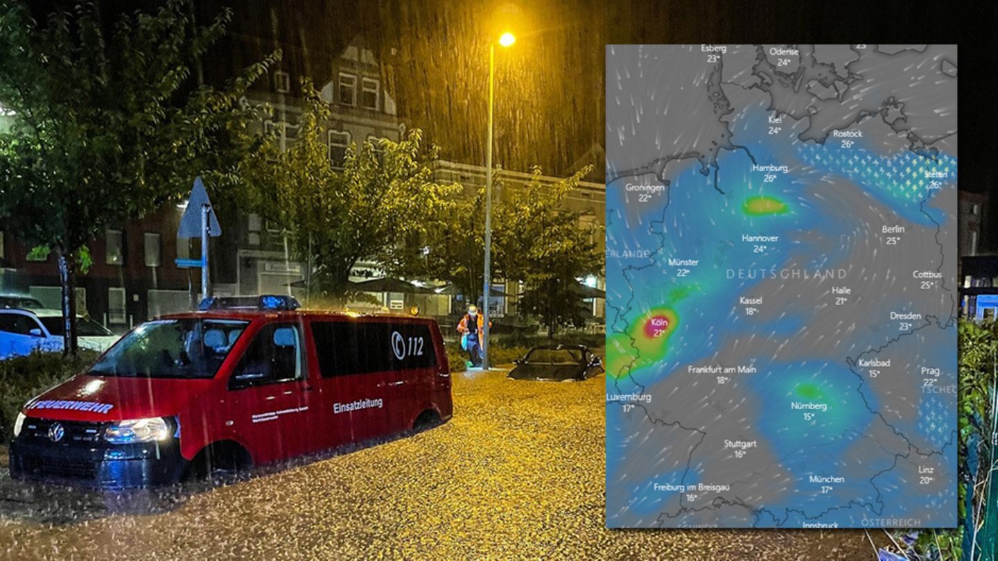Wetter Karte Hier Gibt Es In Deutschland Weiterhin Gewitter Und Starkregen Stern De