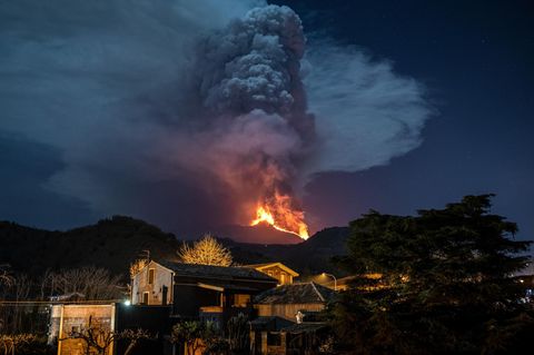 Eruption des Vulkans Ätna