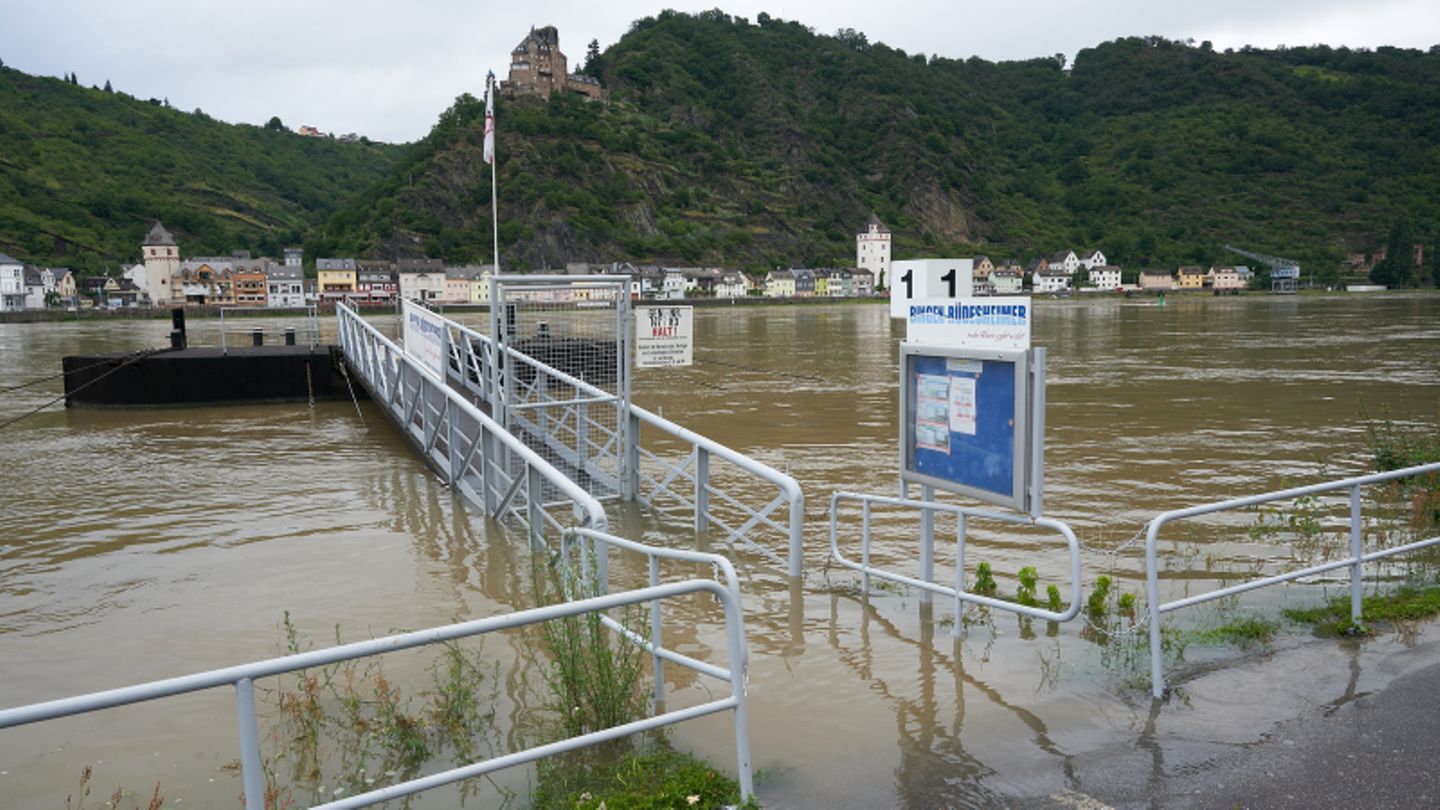 Hochwasser am Rhein