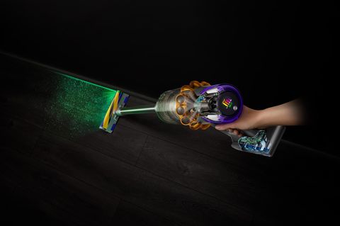 Der V15 Detect spürt Staub mit dem Laser auf.