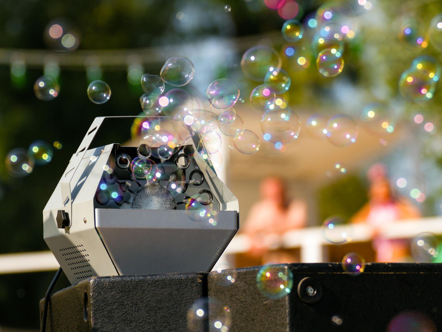 Seifenblasenmaschine für DJ Disco Club kinder Kids Party Hochzeit Batterie 