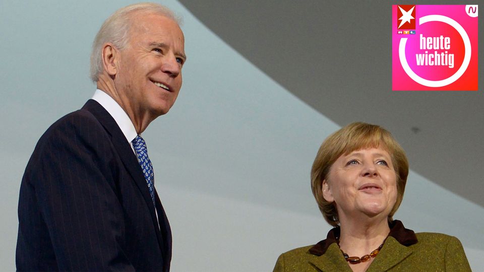 heute wichtig - Joe Biden und Angela Merkel