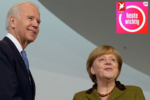 heute wichtig - Joe Biden und Angela Merkel