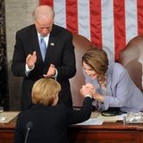 Angela Merkel nach einer Rede vor dem US-Kongress
