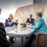 Angela Merkel und Joe Biden in Cornwall