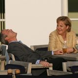 Angela Merkel und George W. Bush in Heiligendamm