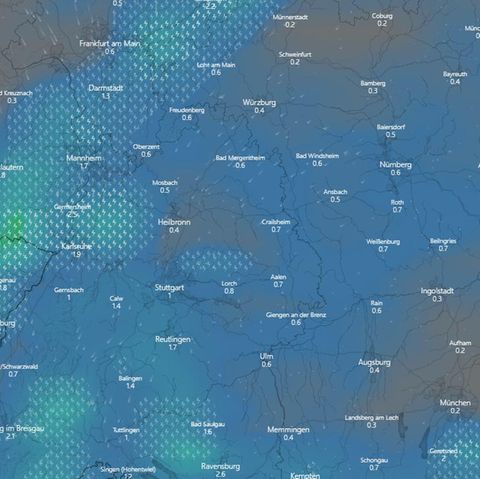 Unwetter in Deutschland