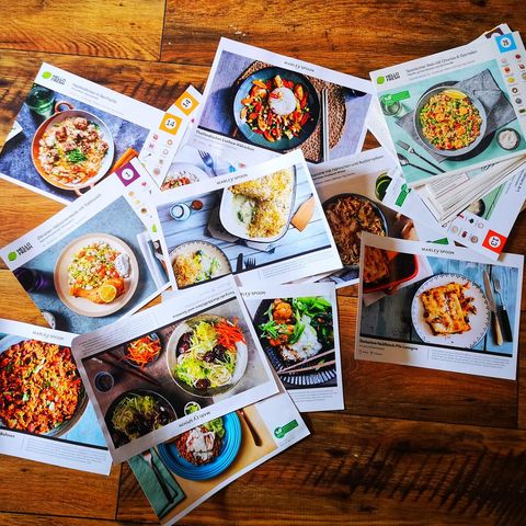 Nach mehreren Monaten wächst der Stapel an alten Rezeptkarten