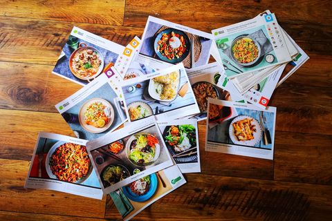 Nach mehreren Monaten wächst der Stapel an alten Rezeptkarten