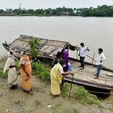 Corona-Impfung auf einem Boot