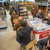 Impf-Aktion im Supermarkt