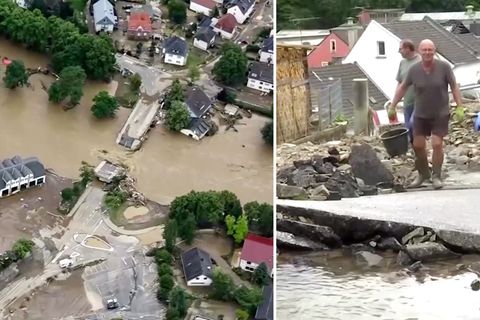 Hochwasser-Katastrophe: Fieberhafte Suche nach Vermissten – in anderen Orten beginnen bereits die Aufräumarbeiten