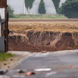 Abruchkante in Erftstadt-Blessem