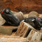 Weggespülte Autos in Erftstadt