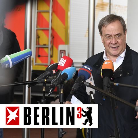 BERLIN³: Die Klimakrise holt Armin Laschet im Wahlkampf ein – aber er hat den Schuss noch nicht gehört