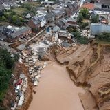 Verwüsteter Ort Blessem an der Eifel 2021