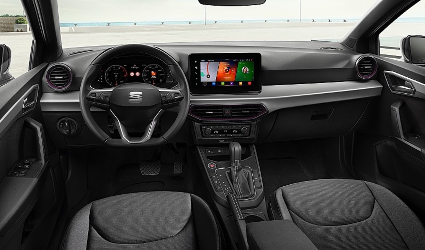 Das Armaturenbrett im Seat Ibiza wurde deutlich aufgewertet