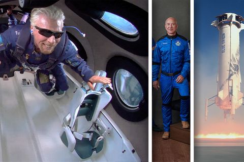 Jeff Bezos, Richard Branson