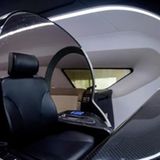 Die futiristische Kanzel des Zuges.