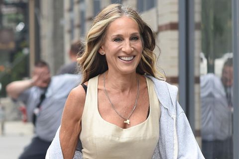 Sarah Jessica Parker beim Dreh für die "Sex and the City"-Serie