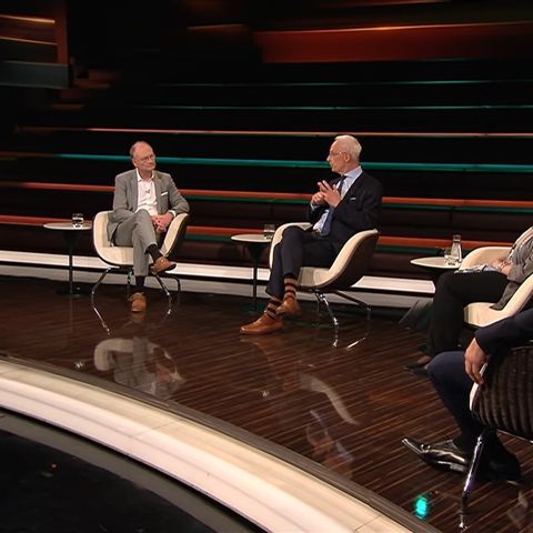 ZDF-Talker Markus Lanz mit einem Teil seiner Gäste